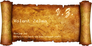 Volent Zelma névjegykártya